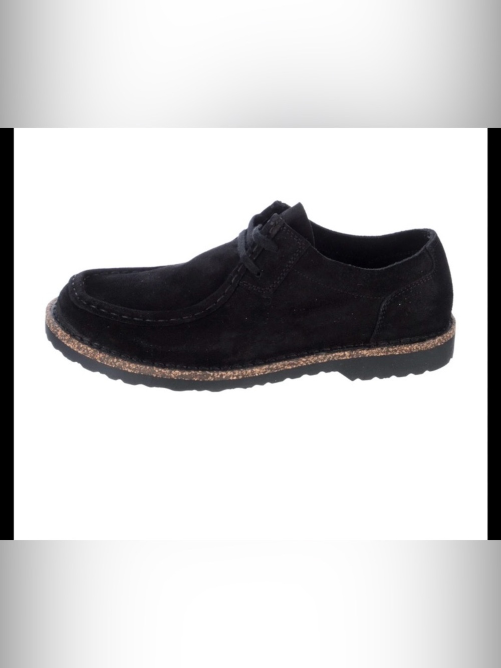 Birkenstock Pasadena Black Suede Shoes Men’s Size 11 EU 44 Lace Up Comfort EUC - Picture 5 of 14